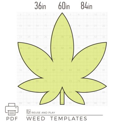 Giant weed Balloon Mosaic Templates