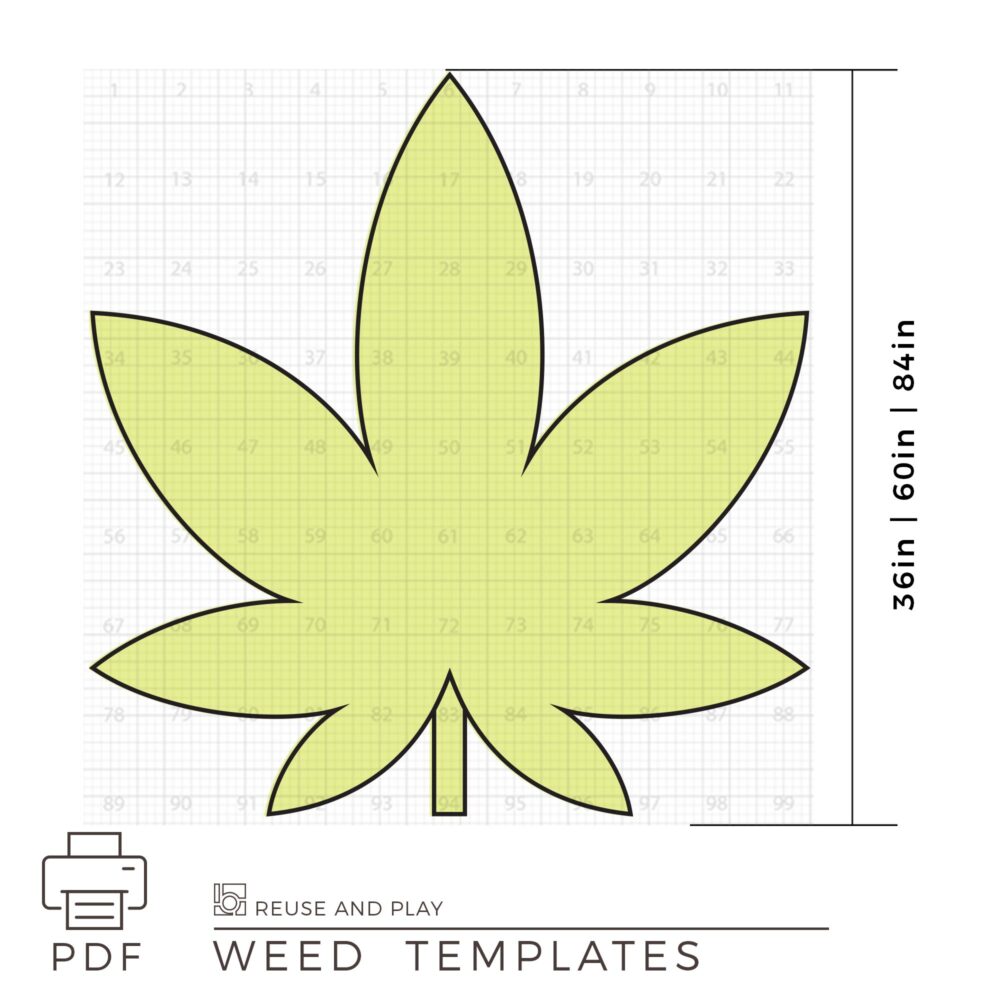 Giant weed Balloon Mosaic Templates