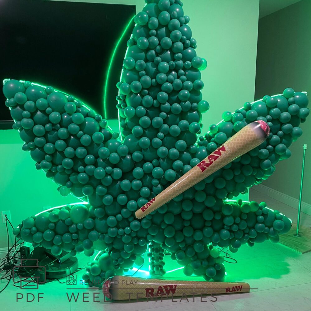 Giant weed Balloon Mosaic Templates