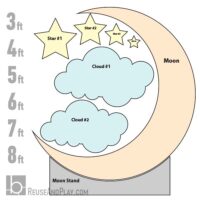 crescent moon backdrop template pdf