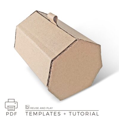 DIY Gift Box Template and Tutorial. Heptagon Box