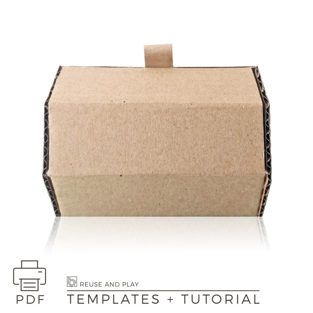 DIY Gift Box Template and Tutorial. Heptagon Box