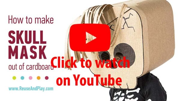 How to make Skull Mask with cardboard