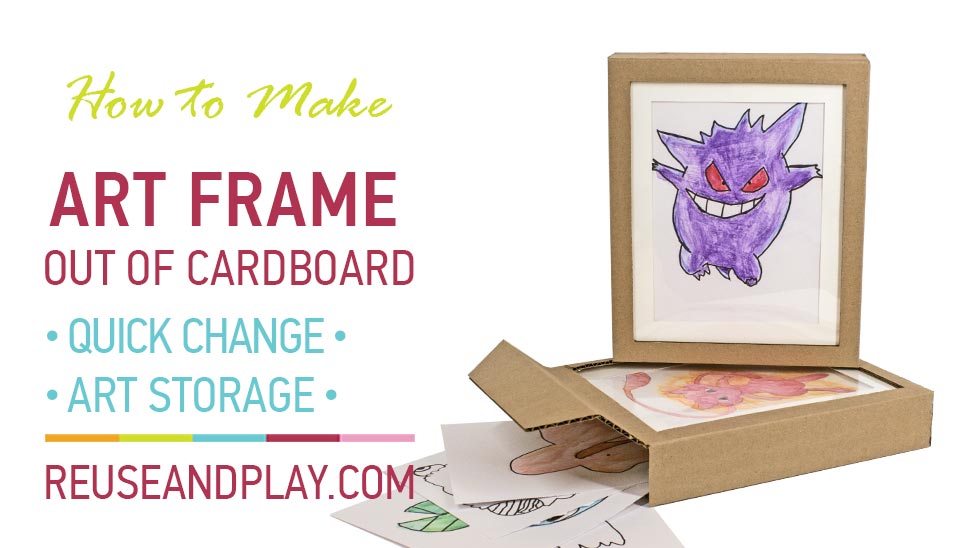 Cardboard Art Frame DIY Tutorial