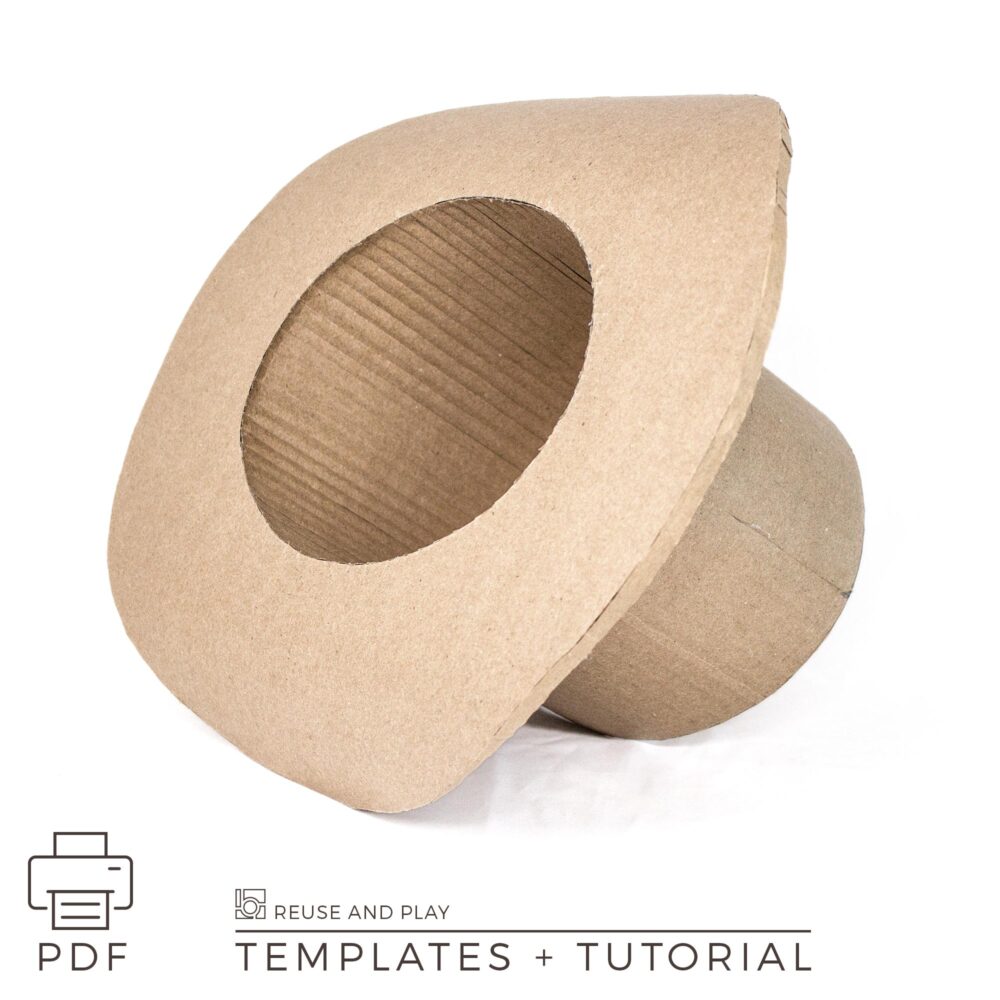 Cardboard Top Hat Pattern and DIY Tutorial