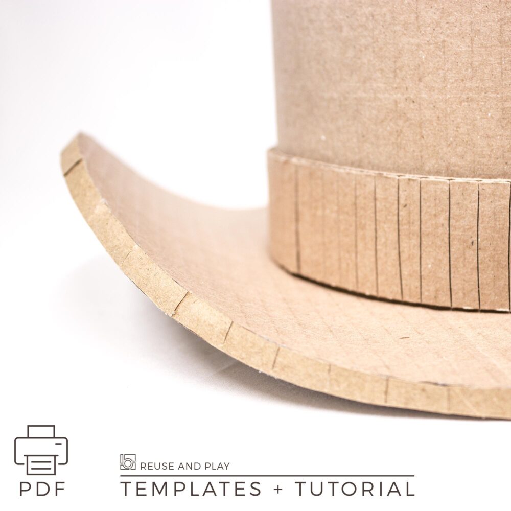 Cardboard Top Hat Pattern and DIY Tutorial