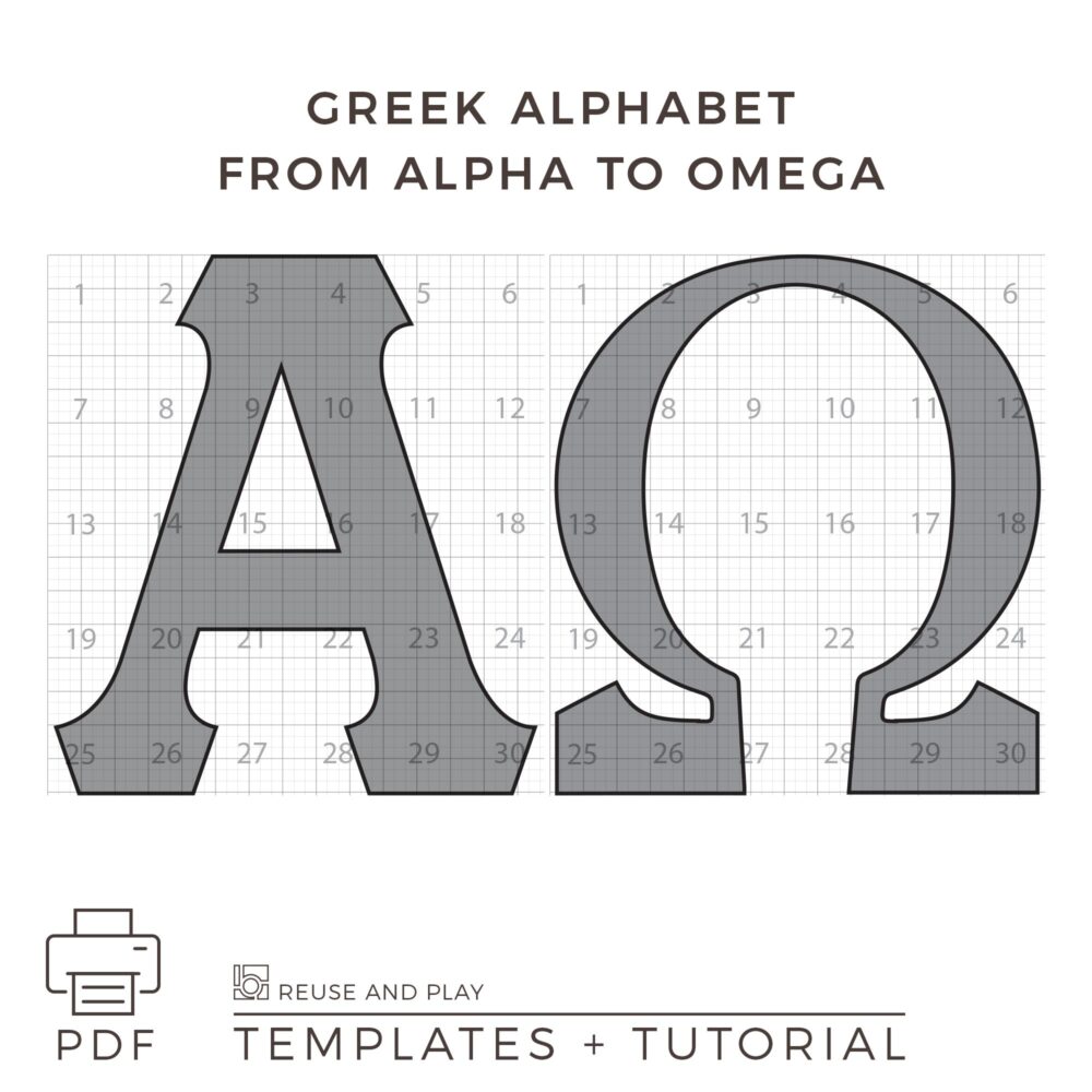 Giant Greek Letters Templates