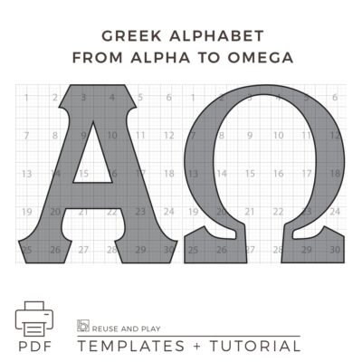 Giant Greek Letters Templates