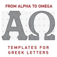 Printable templates for creating large Greek alphabet letters, perfect for crafting, decorations, or educational projects