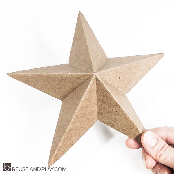 Printable PDF template for crafting 3D stars