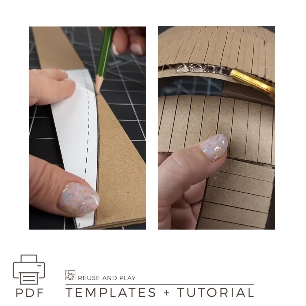 knight's helmet with this DIY pattern and tutorial Front view