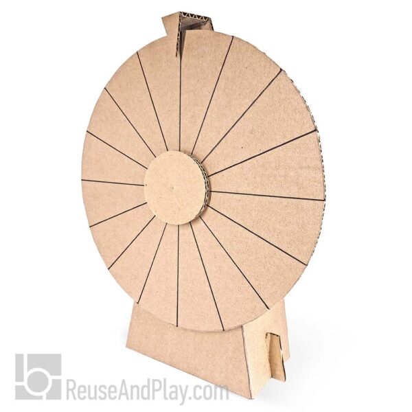 DIY Wheel of Fortune made out of cardboard