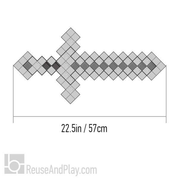 Pixel Sword Template