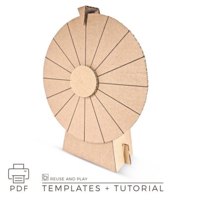 wheel of fortune templates to print and craft from cardboard