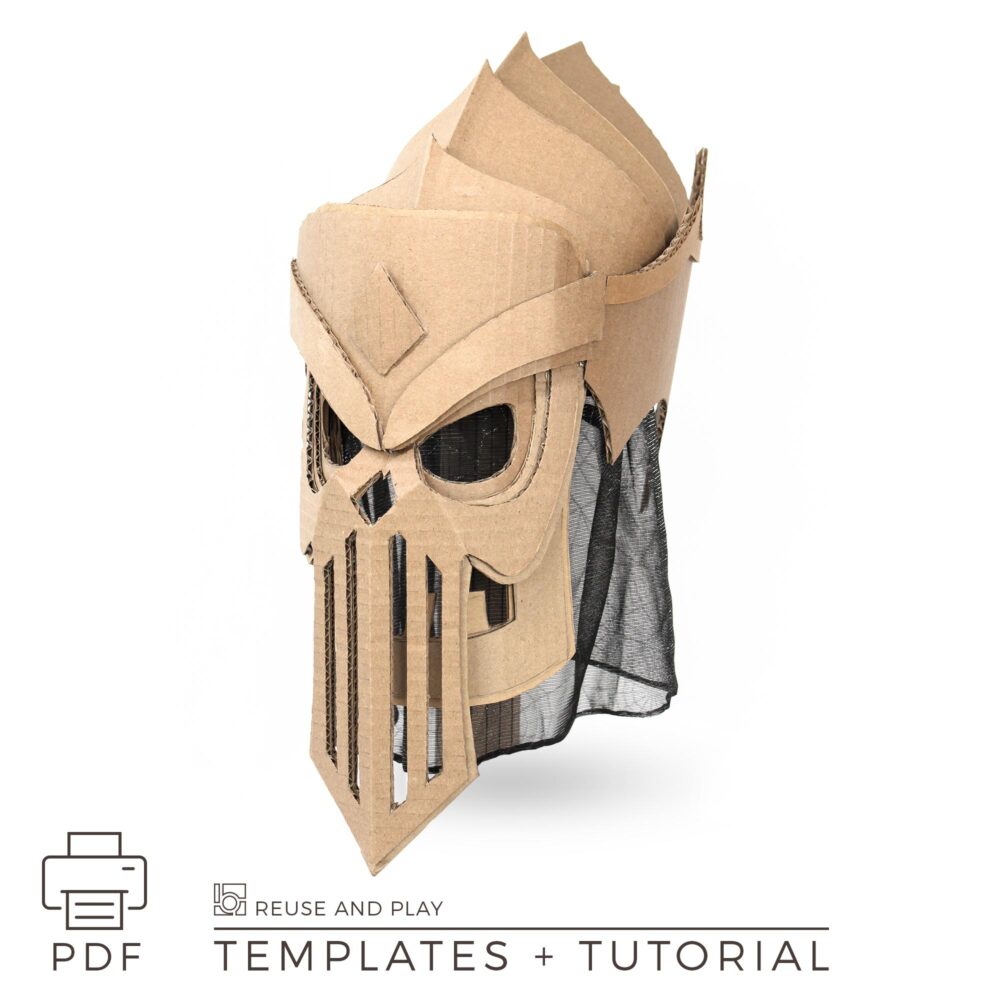 Undead Queen Lich Helmet from cardboard Template