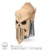 Undead Queen Lich Helmet from cardboard Template