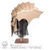 Undead Queen Lich Helmet from cardboard Template