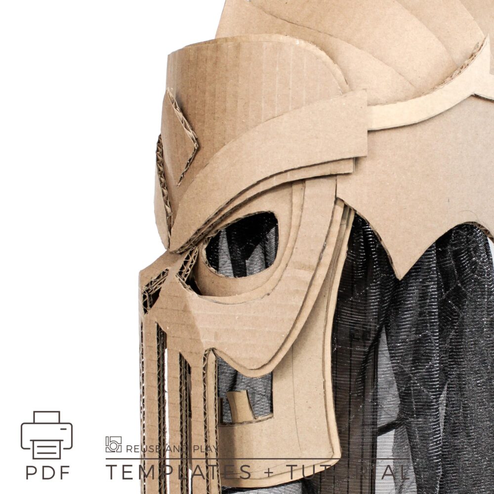 Undead Queen Lich Helmet from cardboard Template