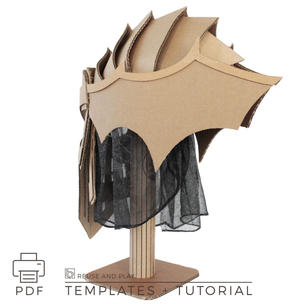 Undead Queen Lich Helmet from cardboard Template