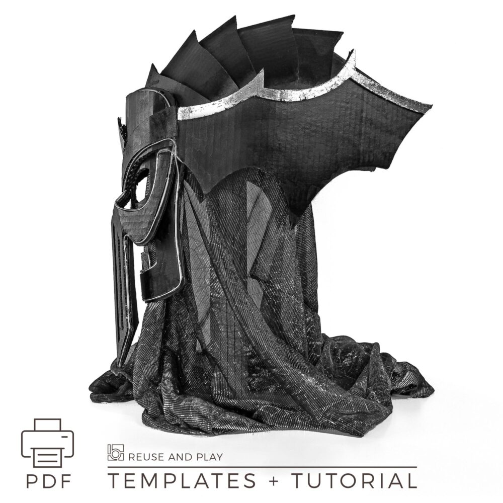 Undead Queen Lich Helmet from cardboard Template