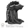 Undead Queen Lich Helmet from cardboard Template