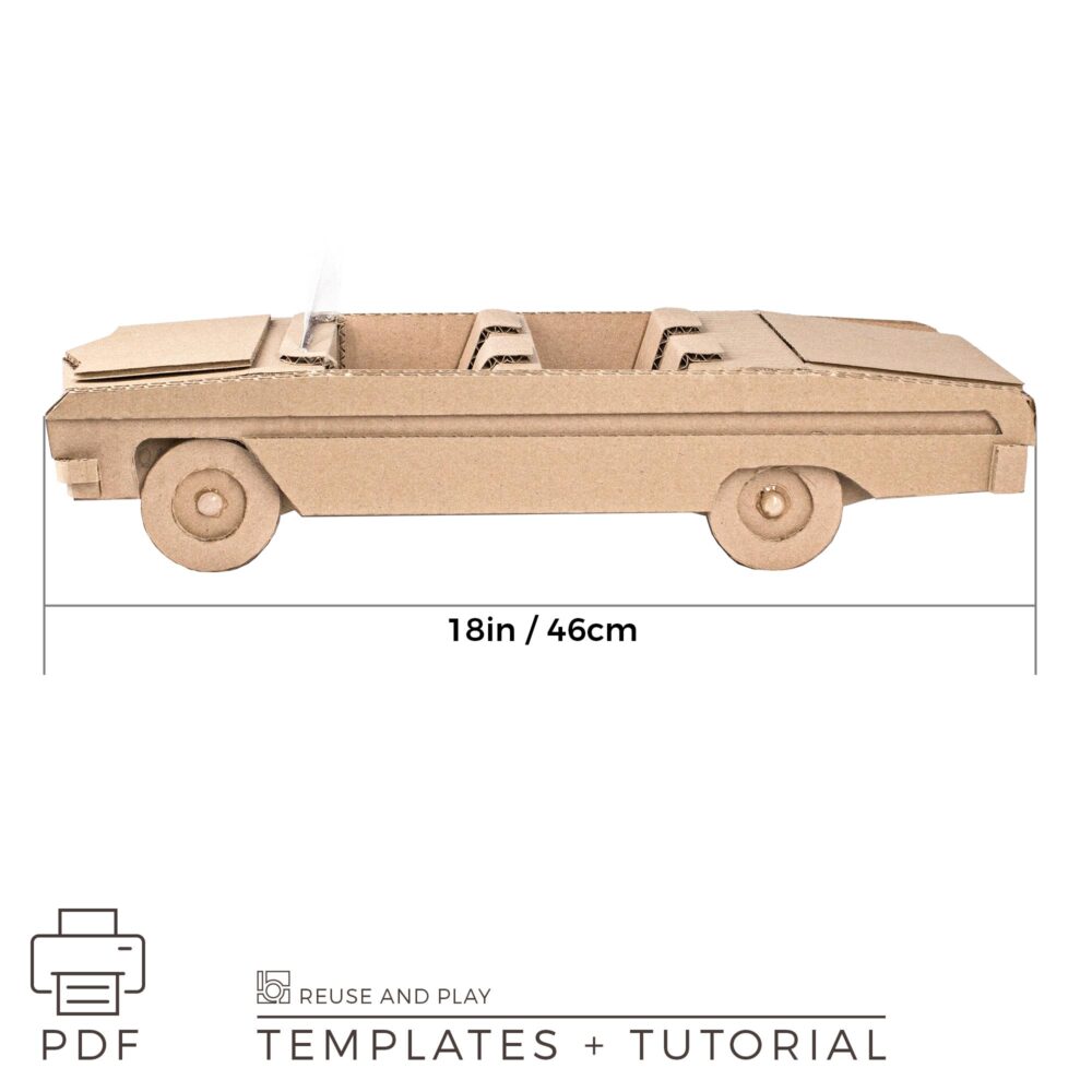 Classic ‘64 Lowrider Cardboard Car Pattern