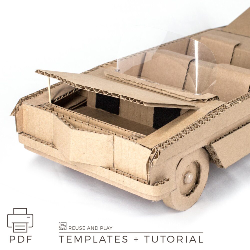 Classic ‘64 Lowrider Cardboard Car Pattern
