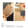 DIY cardboard number cutting gluing process tutorial assembly steps