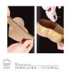 assembling cardboard heart box side walls bending and gluing process