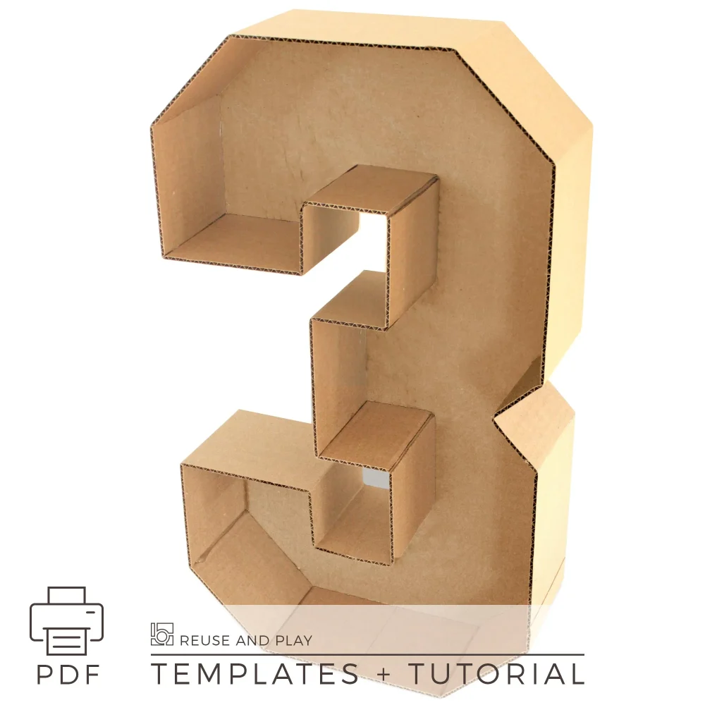 cardboard number inner support structure corrugated cardboard build