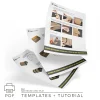 Printable PDF instruction pages for cardboard treasure chest template with step-by-step tutorial photos